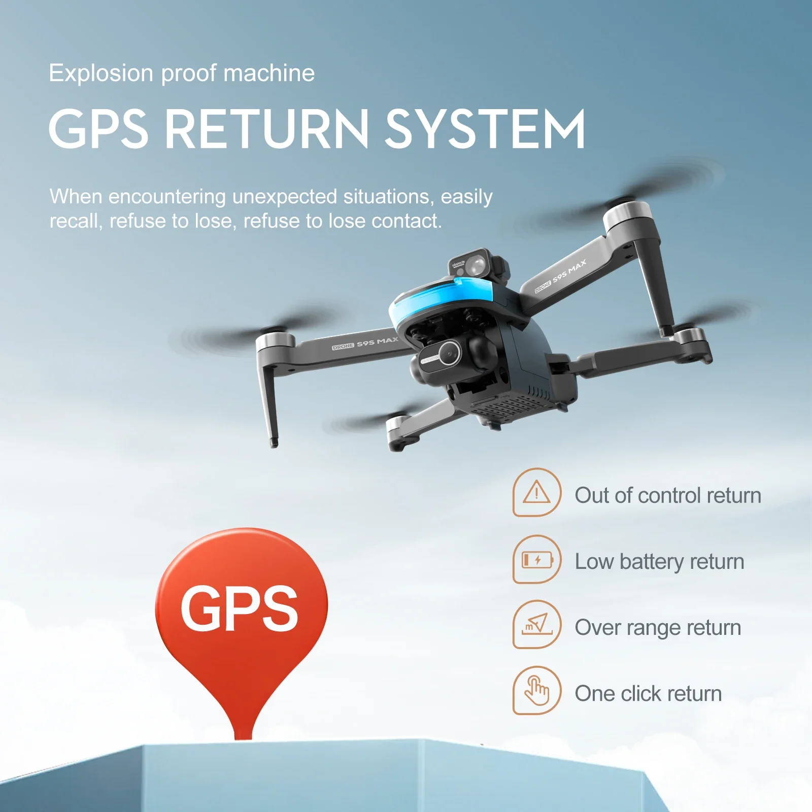 NEW S9S MAX MINI Drone 4K 2-Ax - Drone Gimbal recension och pris