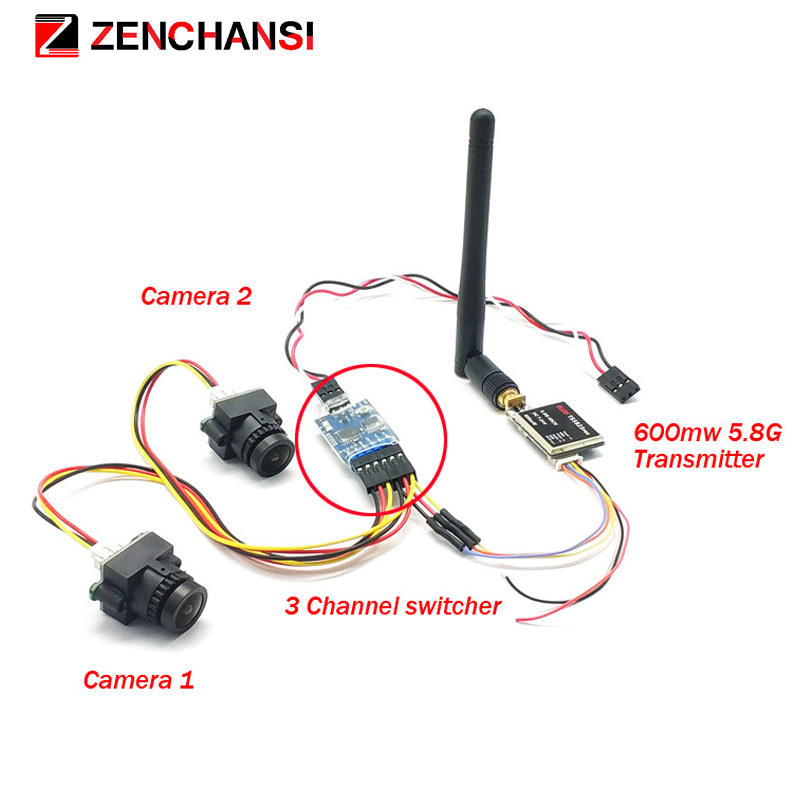 3 channel Dual Video camera CM - Drone Antenna recension och pris